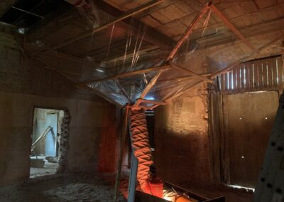 Restaurierung der letzten erhaltenen Vollholzdecke