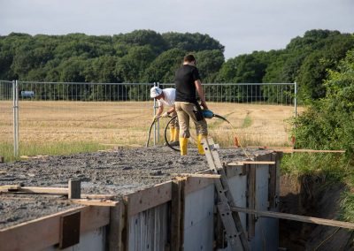 Das Fledermaus-Ersatzquartier von Beginn der Arbeiten bis Fertigstellung